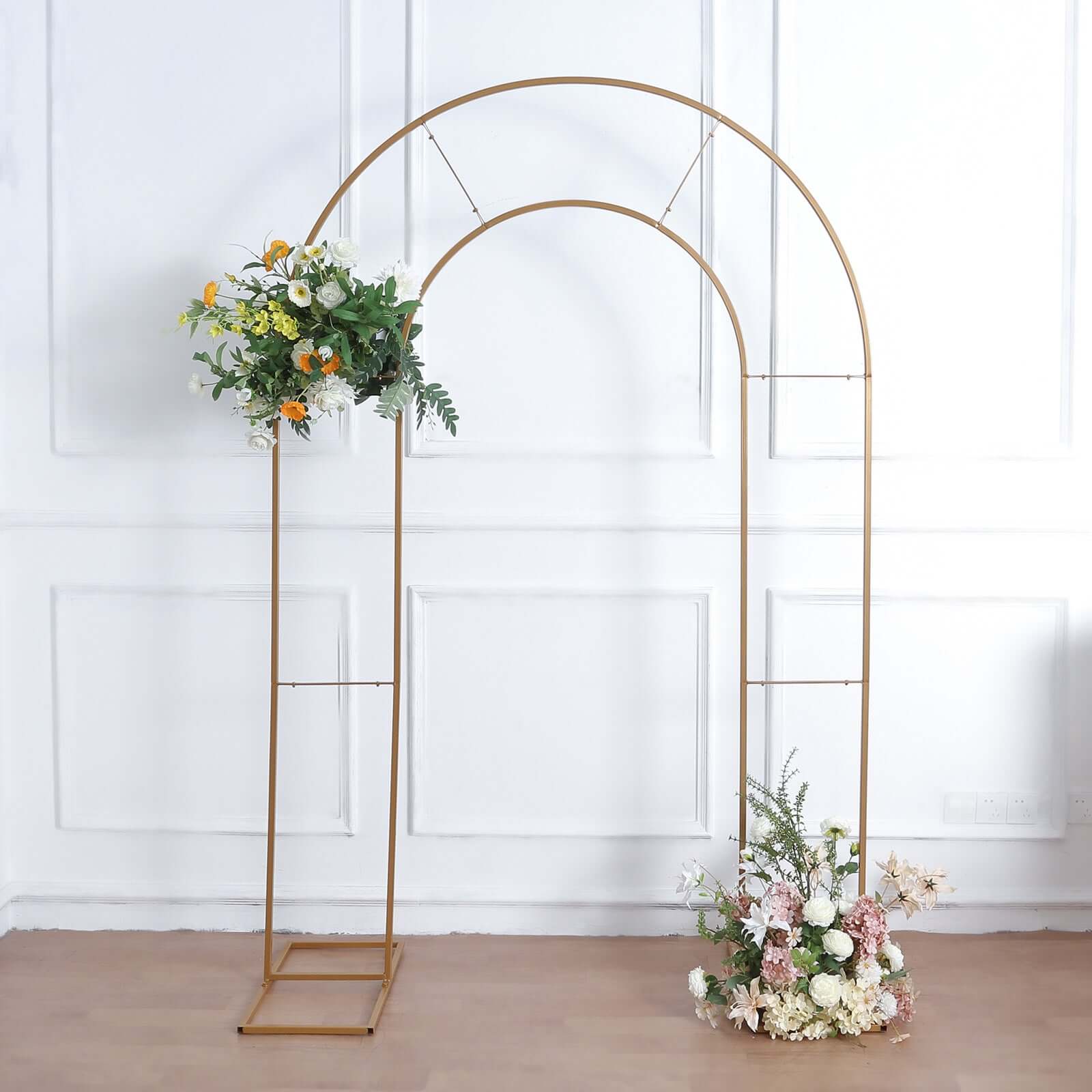 Elegant flower garland backdrop hire