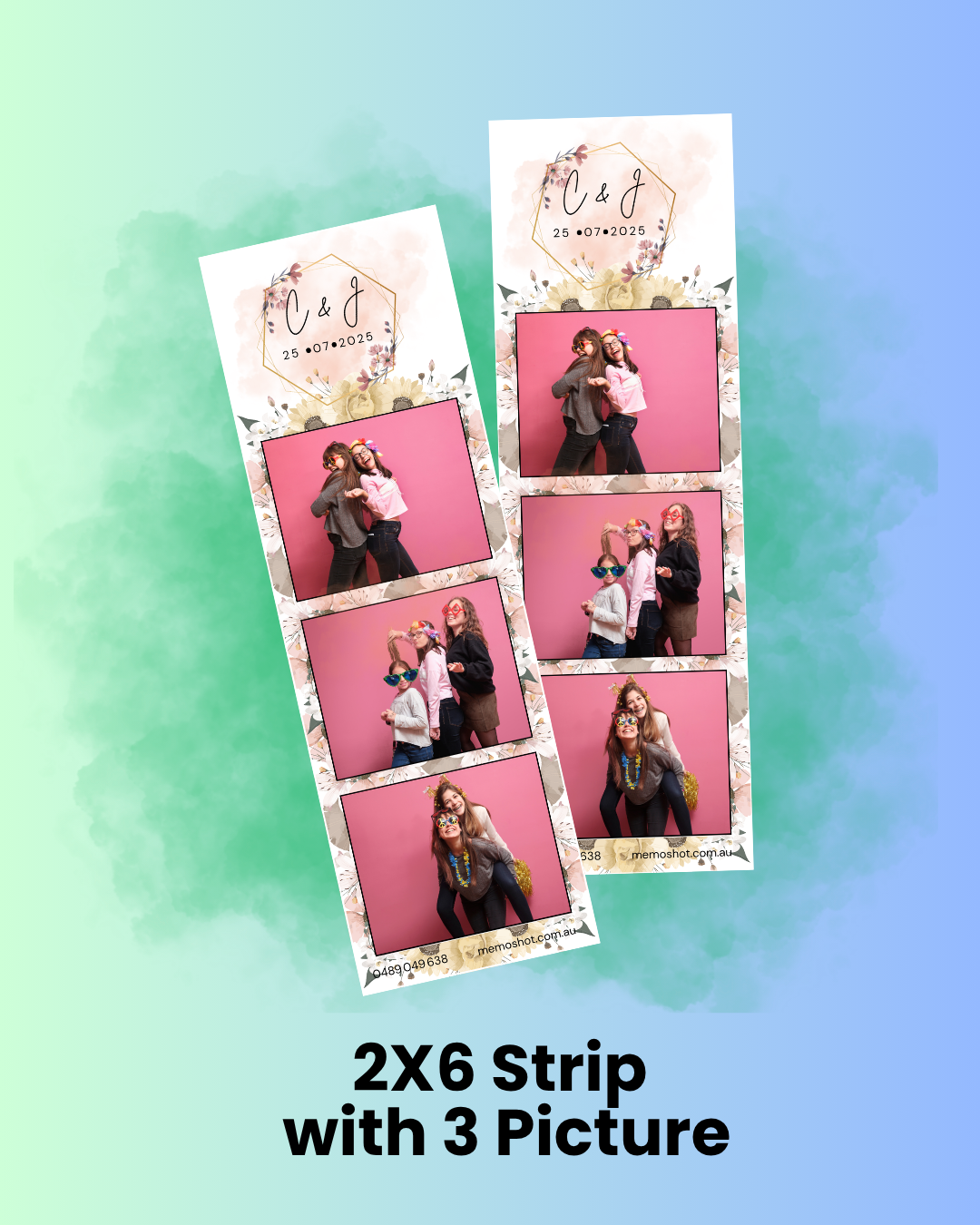 2X6 cream blush three picture template